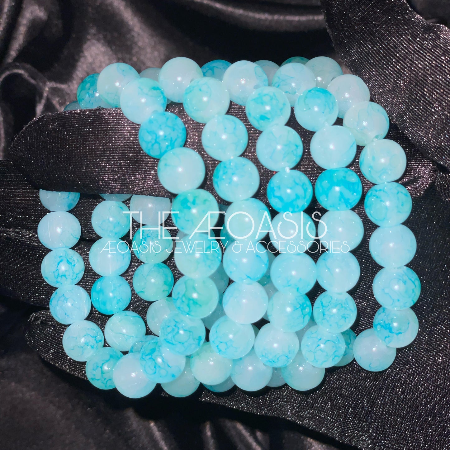 ÆOASIS AQUA Beaded Bracelet