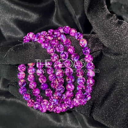 ÆOASIS Watercolour Acrylic Beaded Bracelets