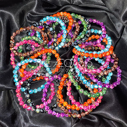 ÆOASIS Watercolour Acrylic Beaded Bracelets