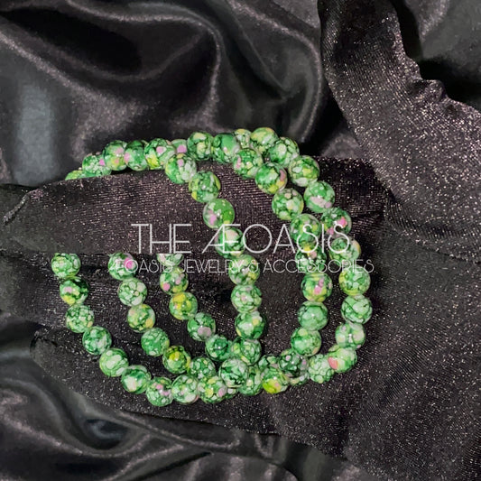 ÆOASIS Watercolour Acrylic Beaded Bracelets