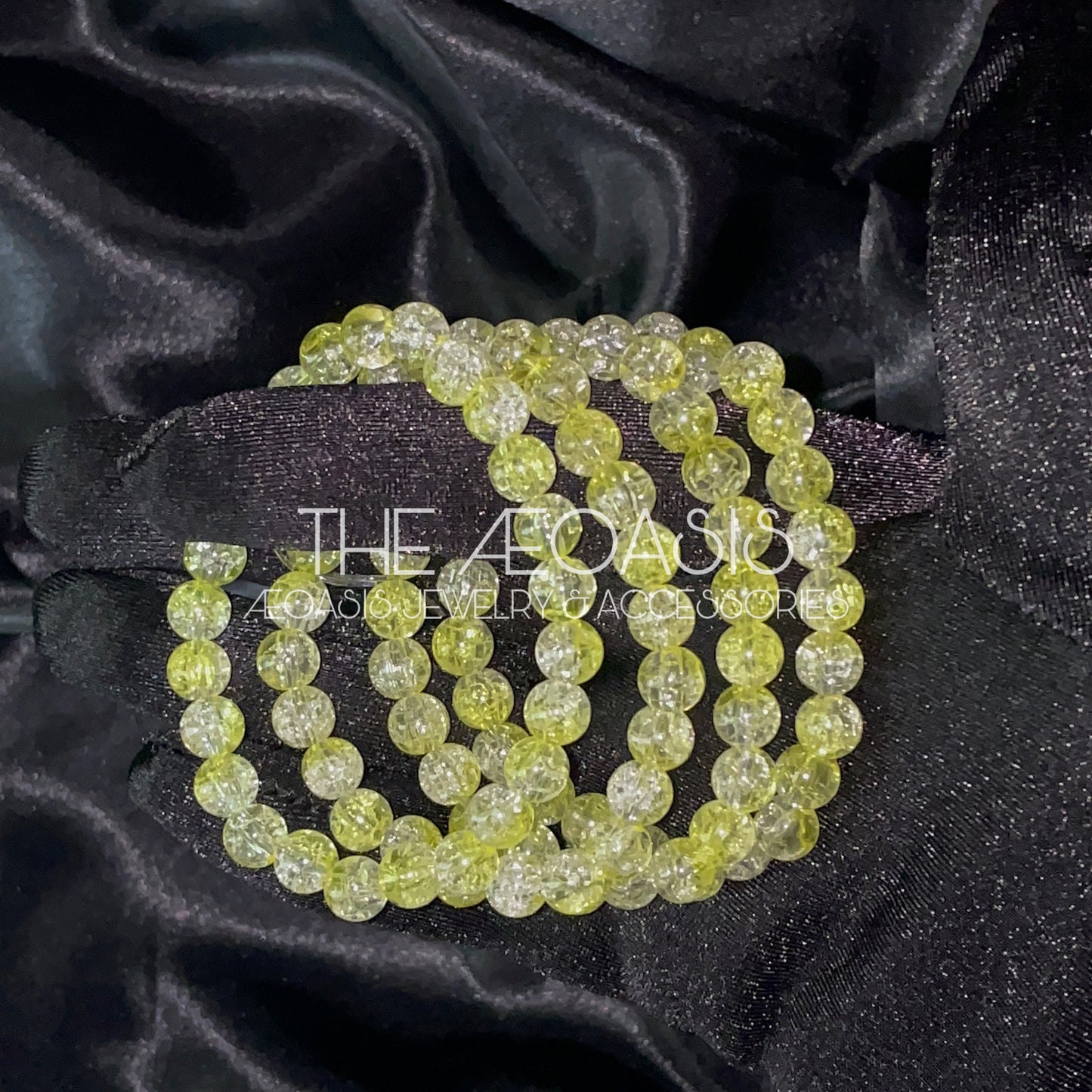 ÆOASIS Cracked Acrylic Beaded Bracelets