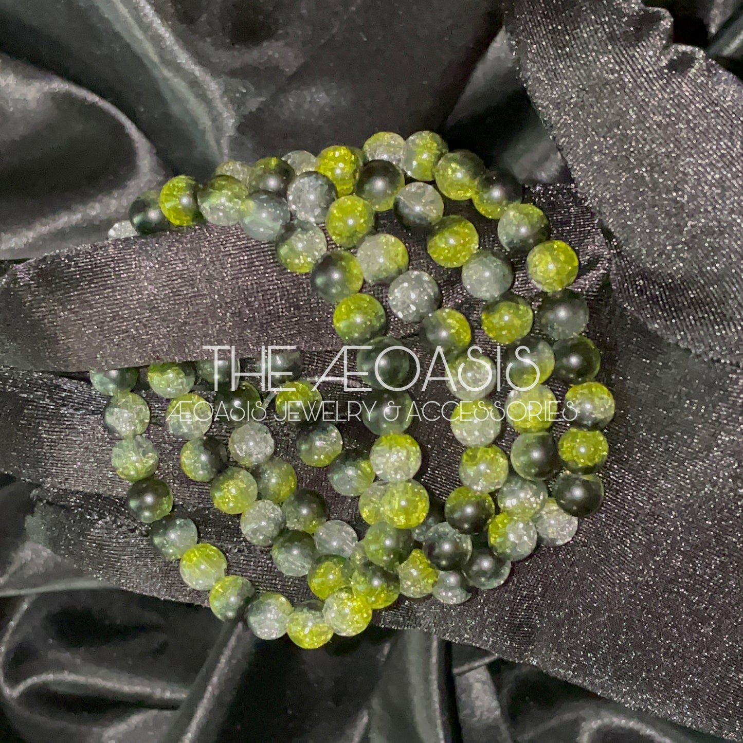 ÆOASIS Cracked Acrylic Beaded Bracelets