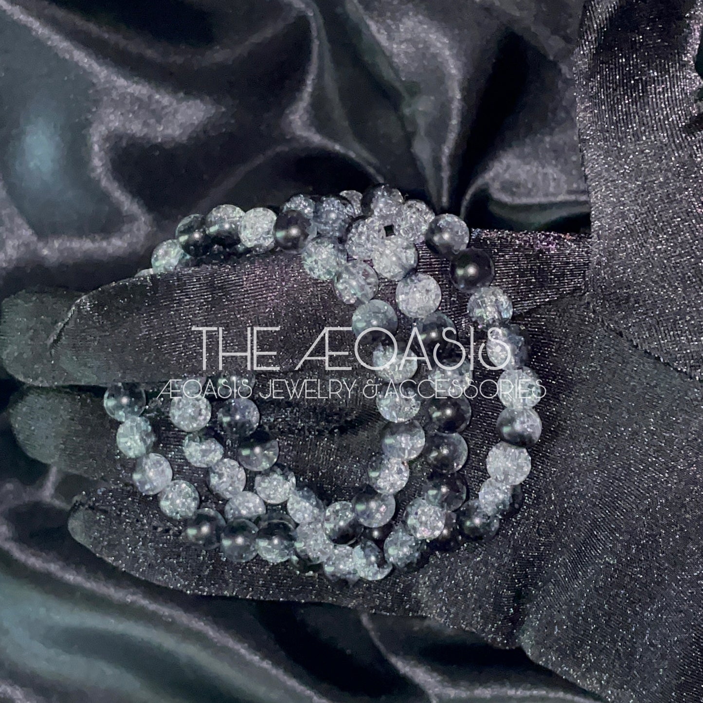 ÆOASIS Cracked Acrylic Beaded Bracelets