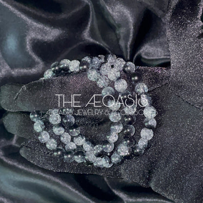 ÆOASIS Cracked Acrylic Beaded Bracelets
