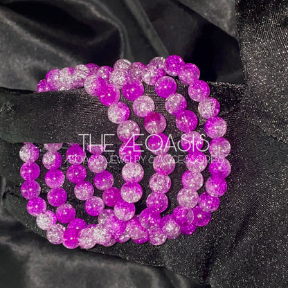 ÆOASIS Cracked Acrylic Beaded Bracelets