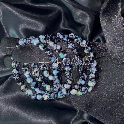 ÆOASIS Watercolour Acrylic Beaded Bracelets