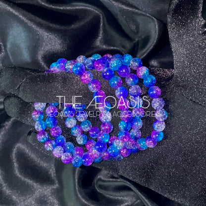 ÆOASIS Cracked Acrylic Beaded Bracelets