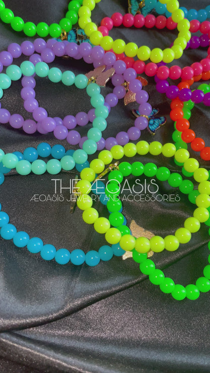 ÆOASIS Neon Beaded Bracelets