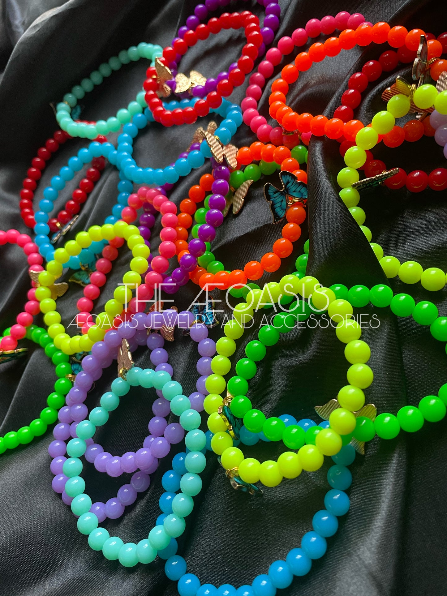 ÆOASIS Neon Beaded Bracelets