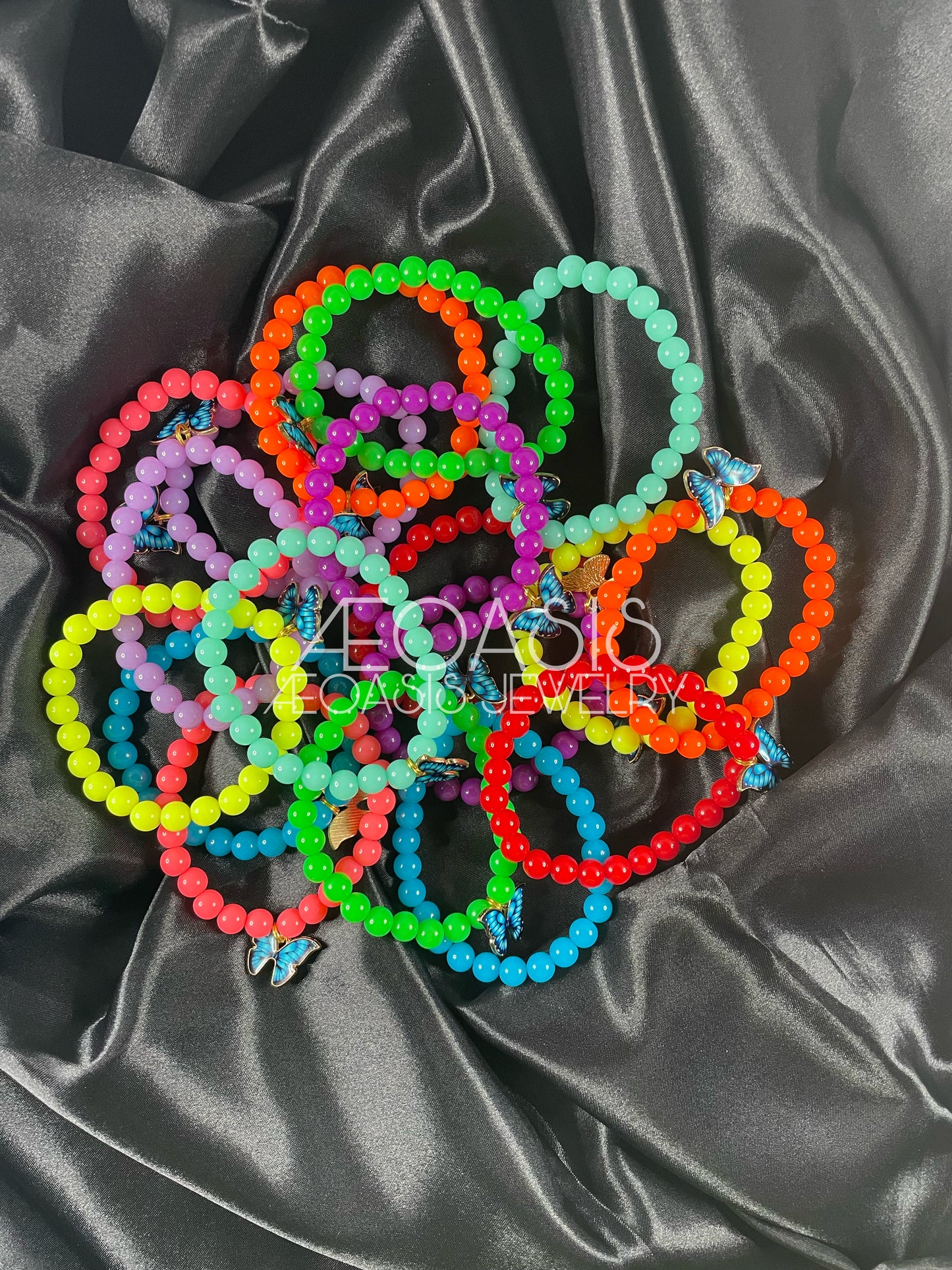 ÆOASIS Neon Beaded Bracelets